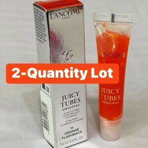 2-Qty Lancôme Juicy Tubes Original Ultra Shiny Hydrating Lip Gloss 0.5 fl.oz